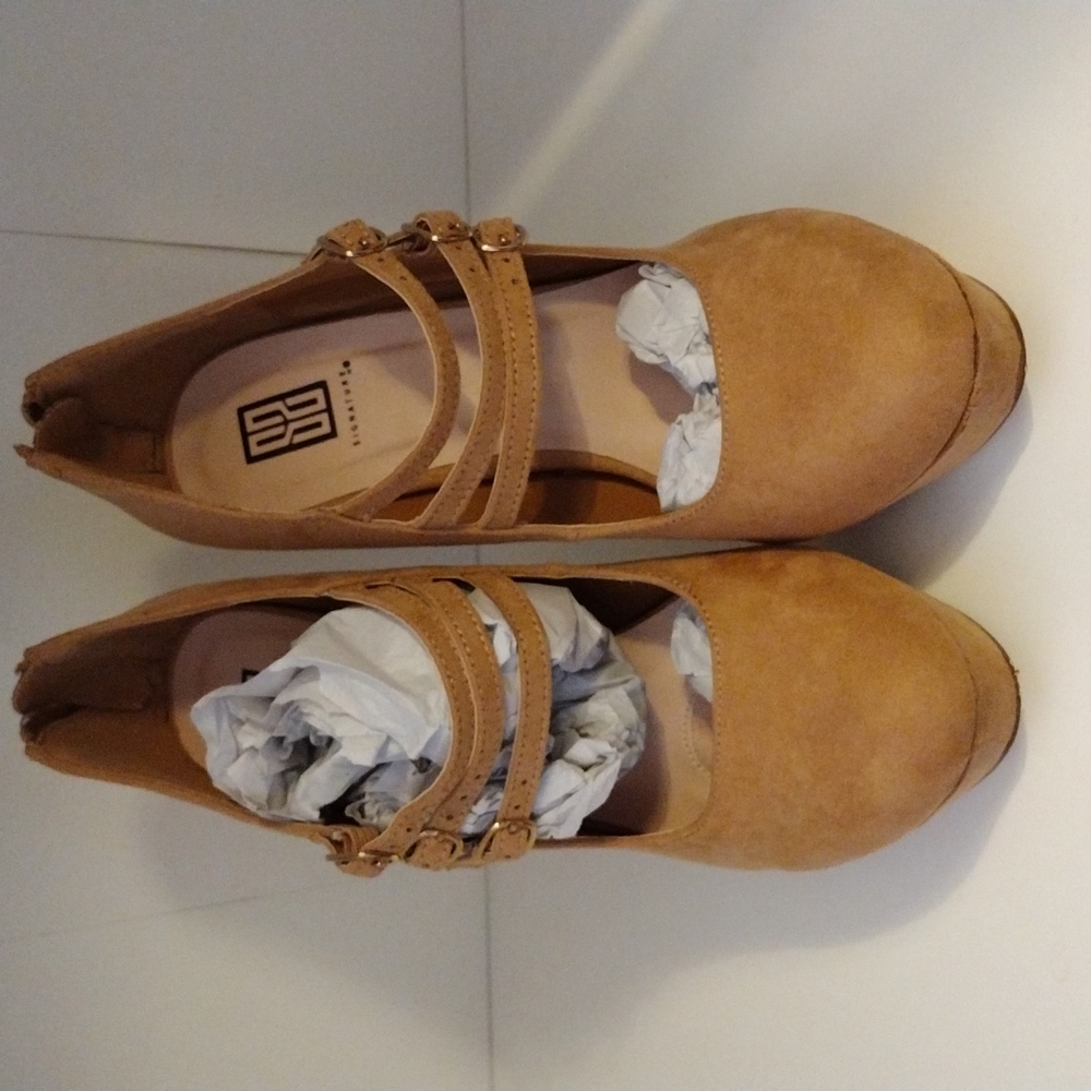 Faux Suede Heels